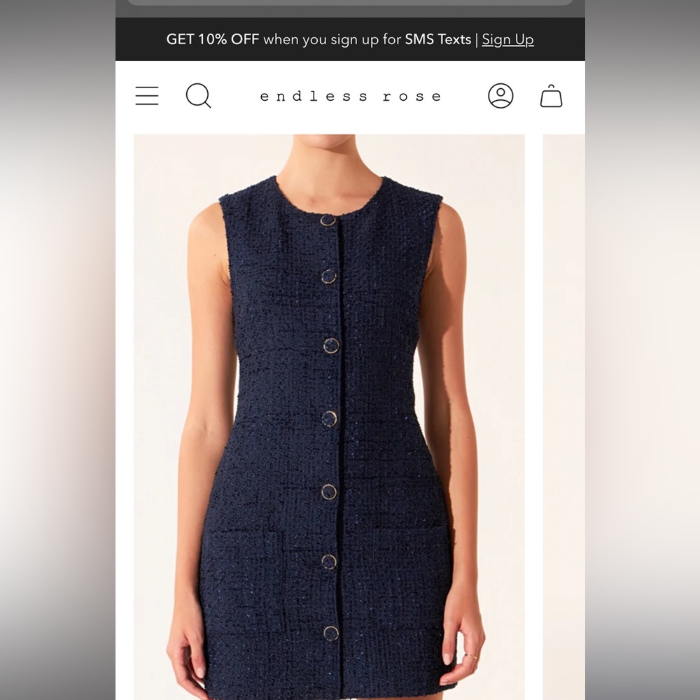 Venita Tweed Mini Dress